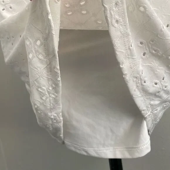 NWT Divided White Tie Spaghetti Strap Eyelet Sundress - Picture 5 of 7